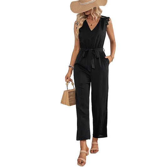 Abito Elegante – Scollo a V, Senza Maniche e Schiena Scoperta