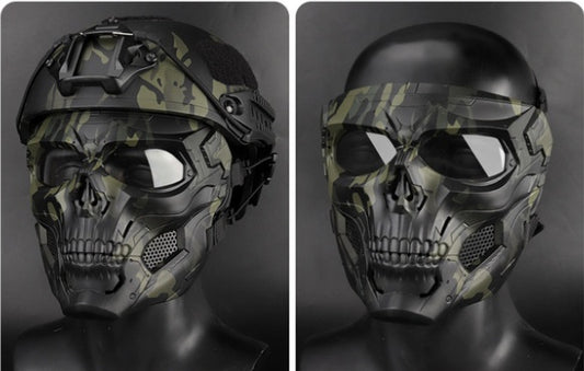 Accessorio Tattico Teschio per Giochi di Festa